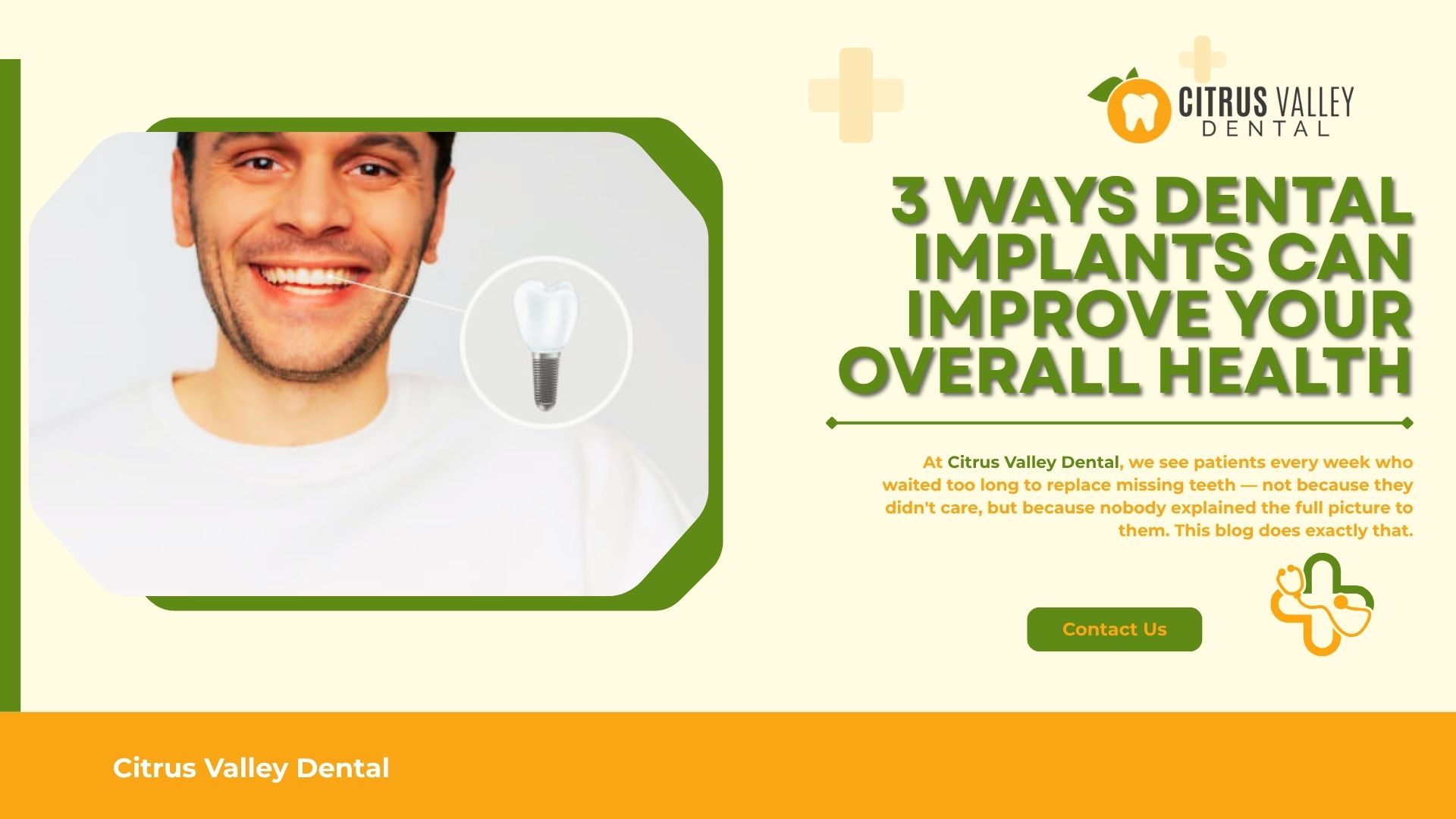 3 Ways Dental Implants Can Improve Your Overall Health